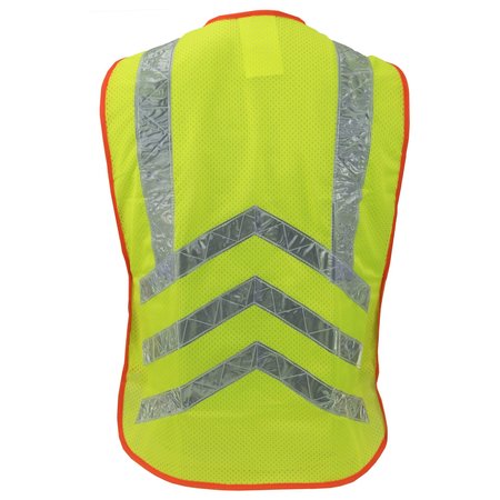 Ironwear Safety Vest w/ Chevron Tape & Wraparound Hook & Loop Closure (Medium-X-Large) 1236-MD-XL